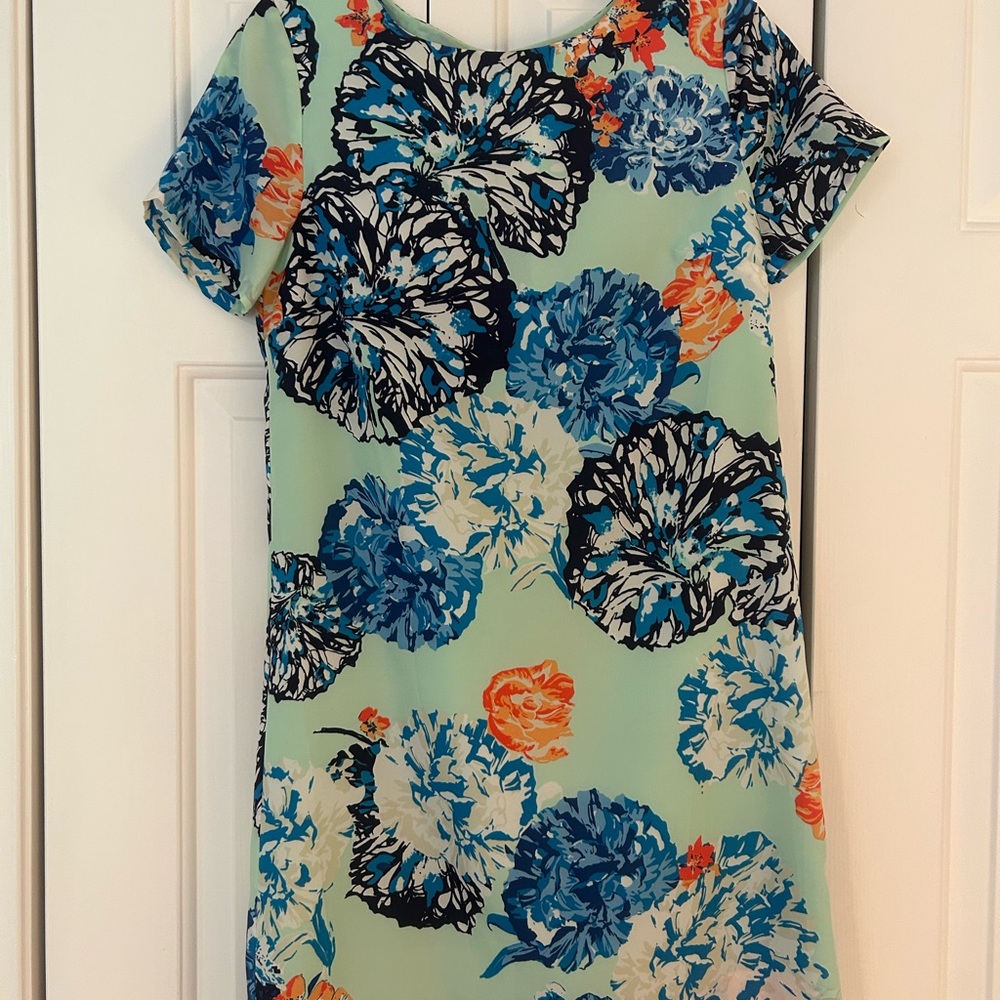 J Crew silky Floral Print Dress